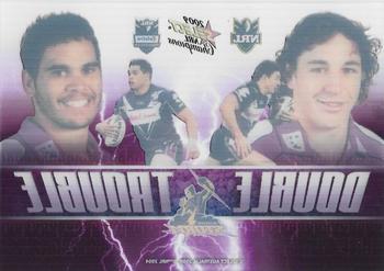 2009 Select NRL Champions - Double Trouble #DT1 Billy Slater / Greg Inglis Back